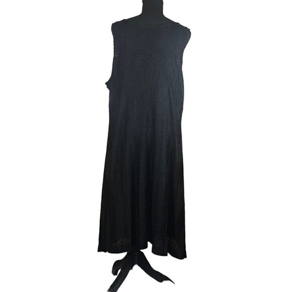 Lane Bryant Sleeveless Black Dress Size 22/24 - Picture 2 of 5